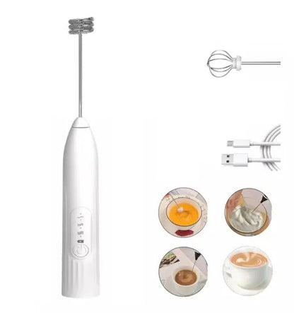 Batedor Misturador Mixer Elétrico para Bebidas Leite Café Portátil