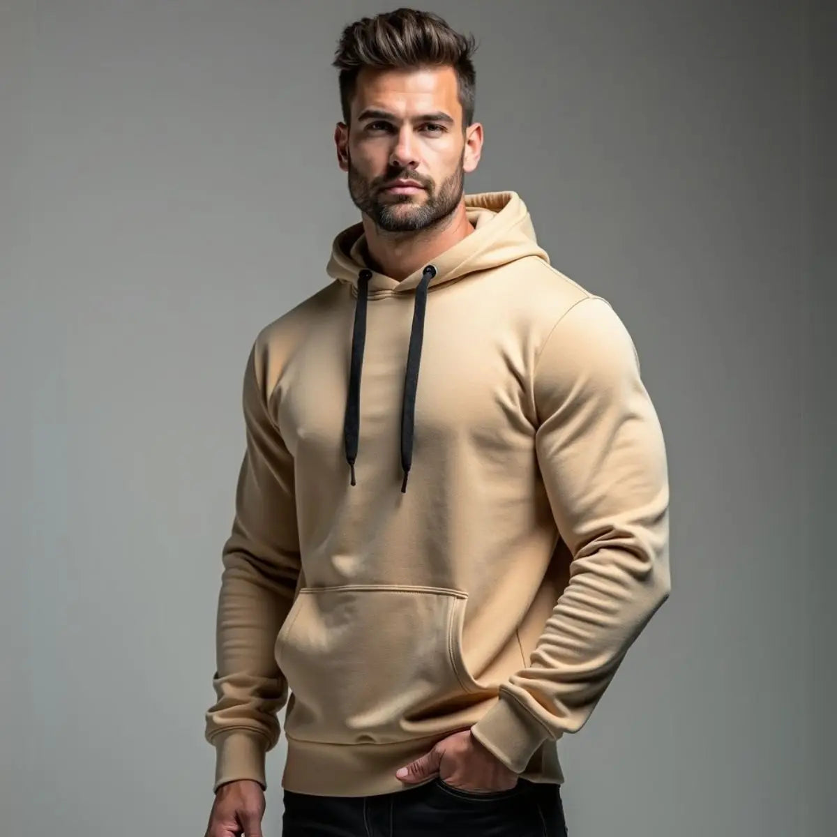 Moletom Canguru Unissex Flanelado com Capuz Ajustável