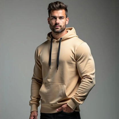 Moletom Canguru Unissex Flanelado com Capuz Ajustável