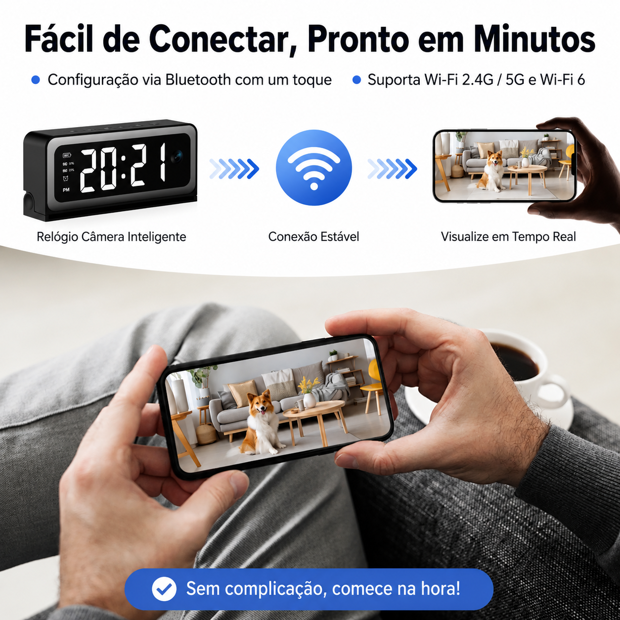 VisionClock™ | Segurança Inteligente 24h