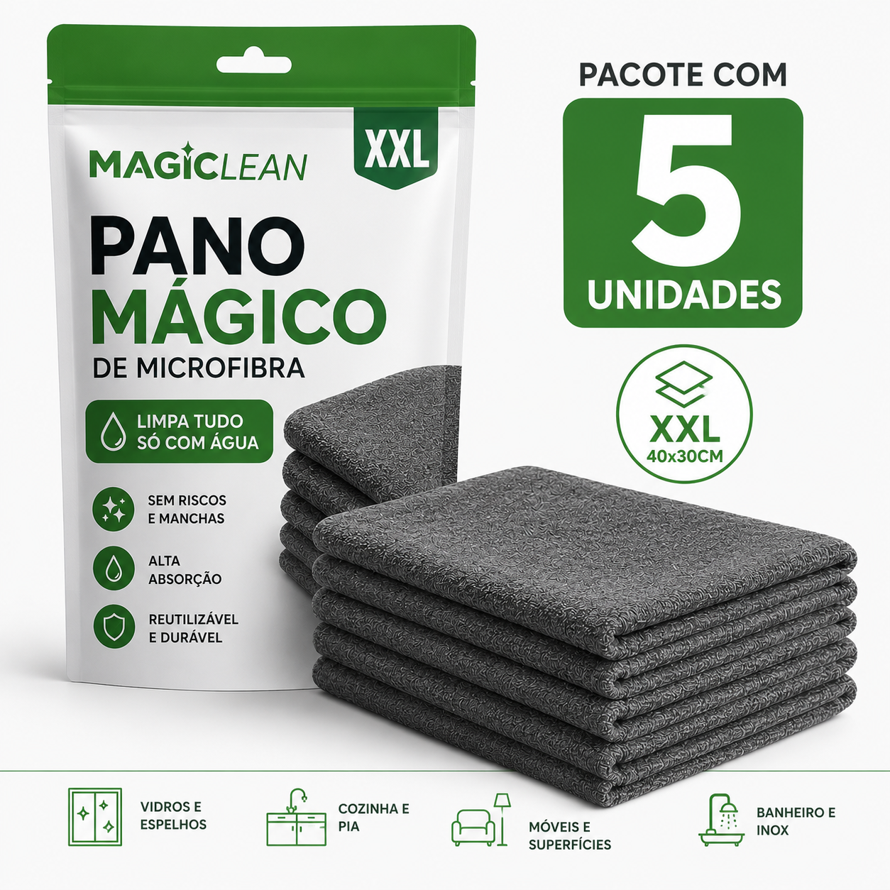 MagiClean™ — Mais Brilho, Menos Esforço