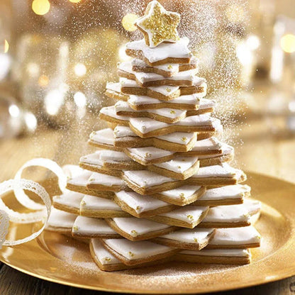 Conjunto Moldes de árvore de Natal 3D - 6 Peças