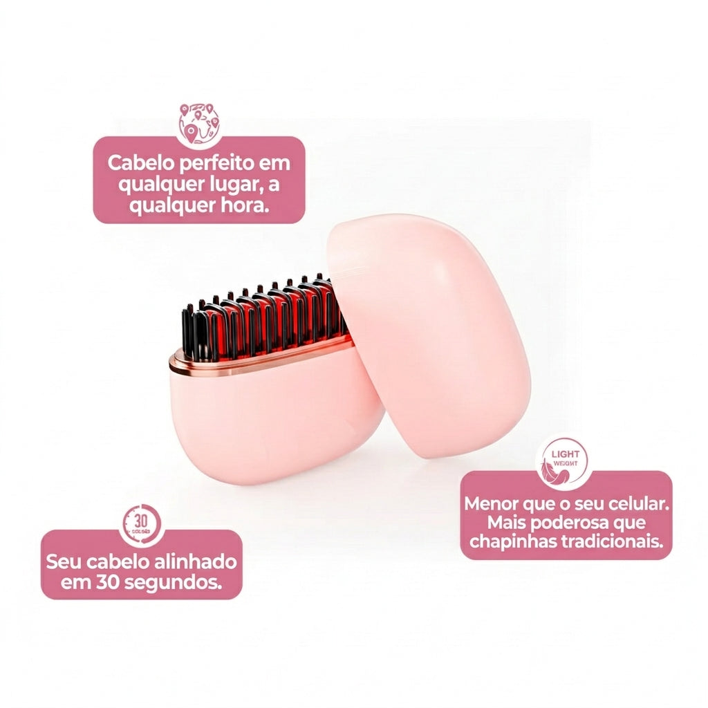 GlamBrush™ / Alisamento Profissional Portátil