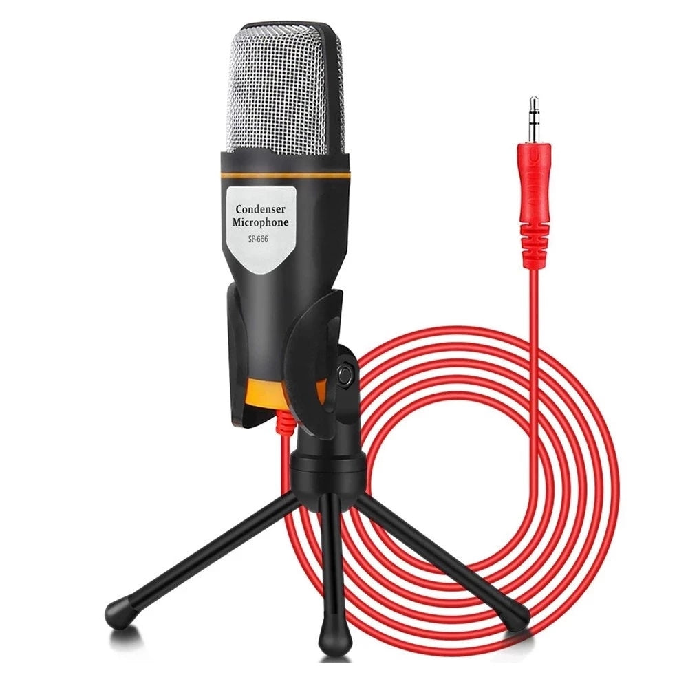 Microfone Profissional Condensador com Tripé