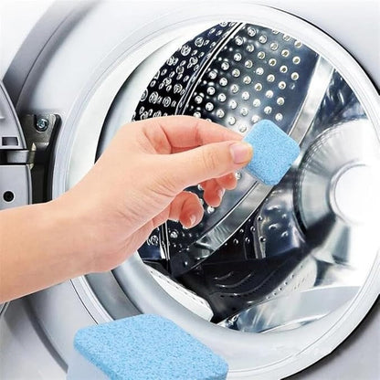 Pastilhas para Limpeza Máquinas de Lavar Roupas Efervescentes - Compre 5 e Leve 12