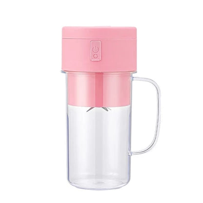 Copo Caneca Liquidificador 420ml com 6 lâminas Recarregável Portátil