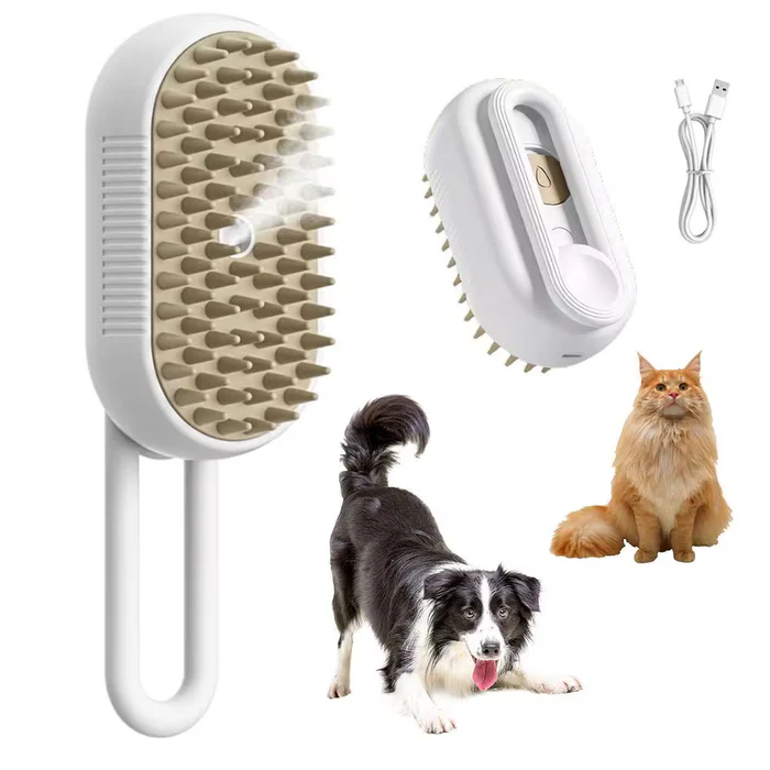 Escova elétrica 3 em 1 para Cães e Gatos - Limpeza rápida e Confortável para seu Pet