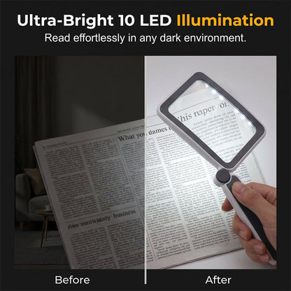 ⏰🔥LIMITED TIME 50% OFF! 🔍 Folding Handheld Magnifying Glass with Light – Perfect for Reading, Crafting & Close-Up Work ✨📖